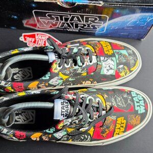 VANS Star Wars Casual Loafers in VANS Style with Comic Style Print